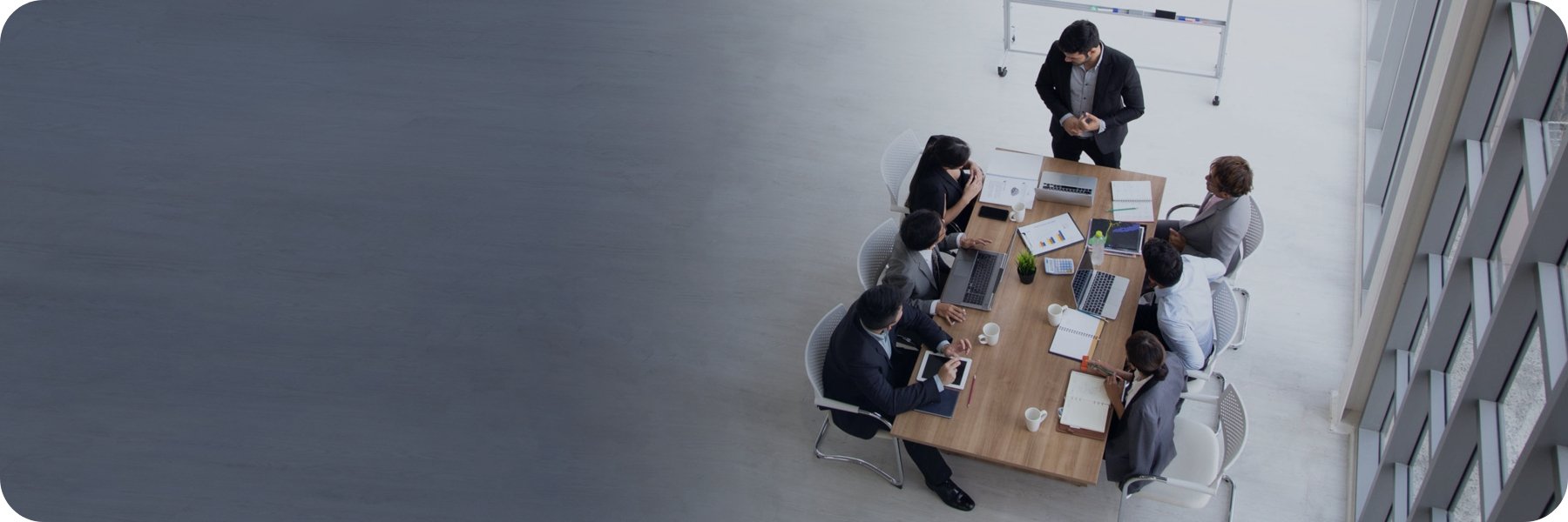 Business professionals in a meeting